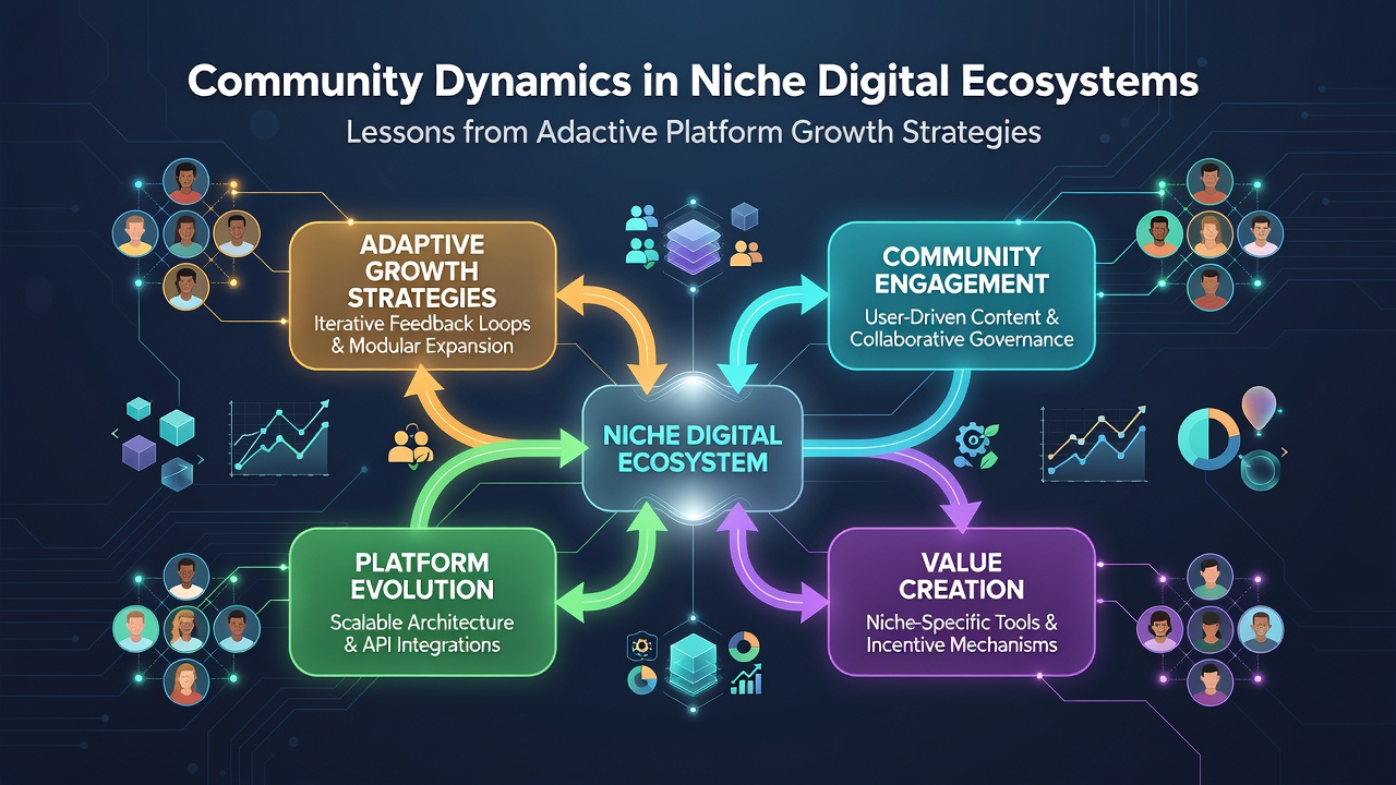 Illustration of growth strategies applied within specialized online communities and their measurable outcomes